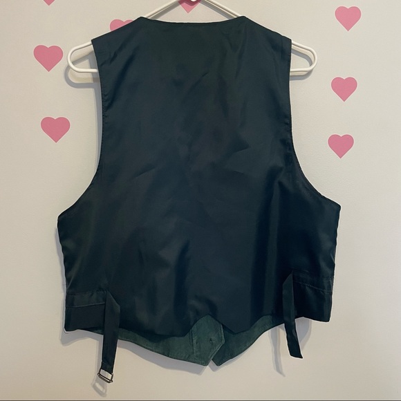 The Olde Hide House Green Leather Vest - Picture 2 of 6